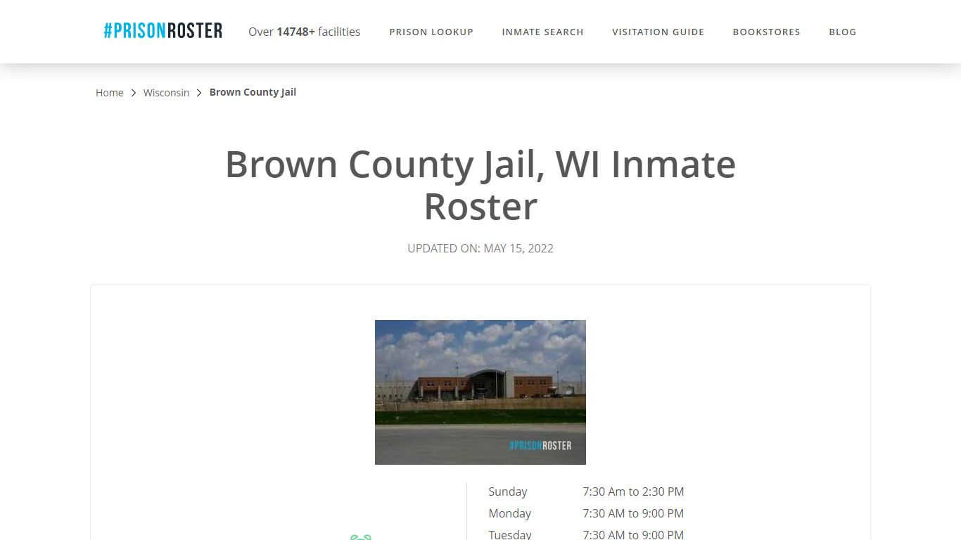 Brown County Jail, WI Inmate Roster - Prisonroster